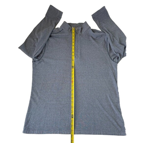 Ocean + Coast 1/4 Zip Long Sleeve Pullover Mens Heather Blue Soft Size XL - Picture 6 of 12